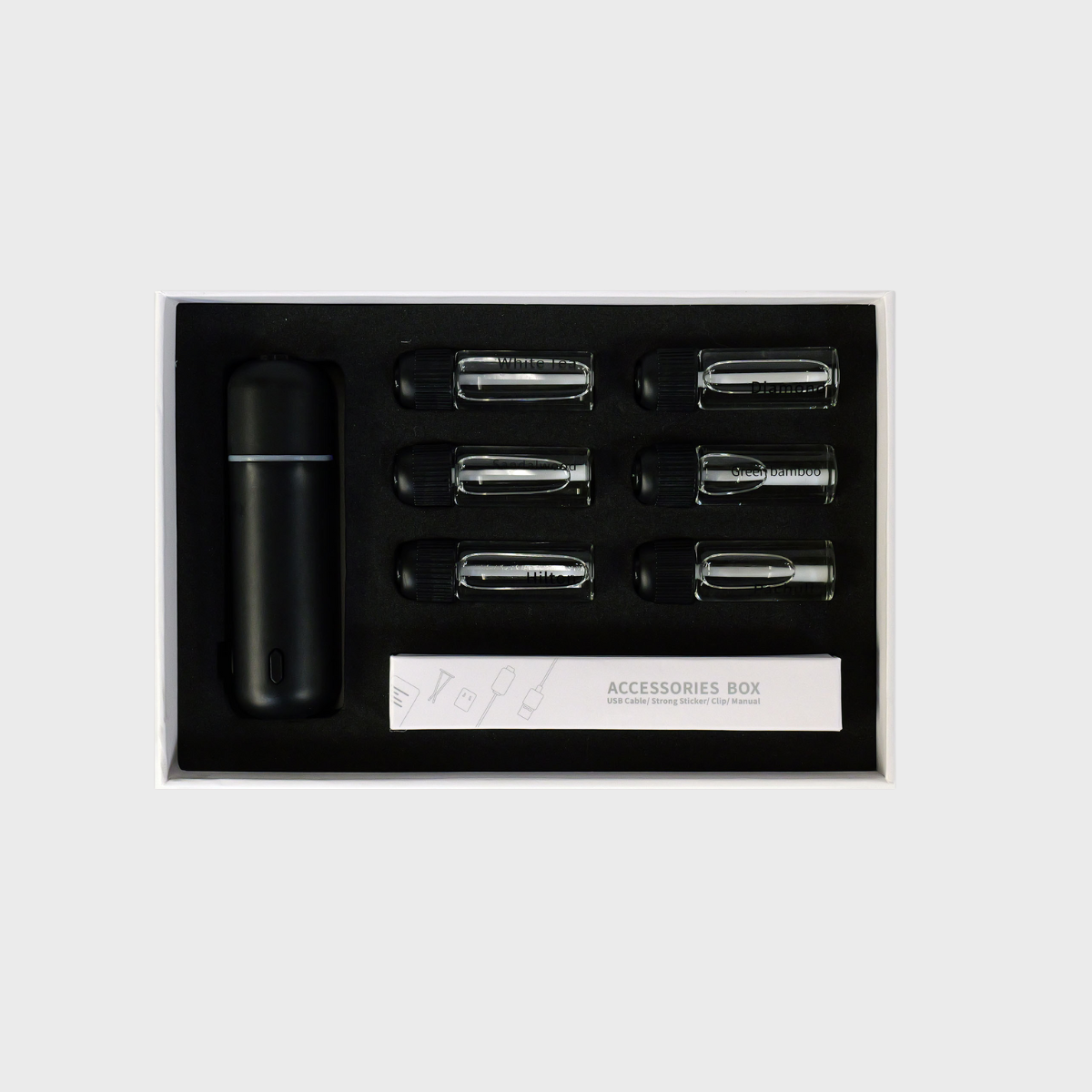 Luxury Ultrasonic Car Diffuser. Seamlessly infuse your car with luxury fragrance using our essential oil diffusers, scent diffusers, and oil diffusers. Elevate your space with our diffuser for home, best home diffuser, hotel collection diffuser, and fragrance diffuser collections. (white background)