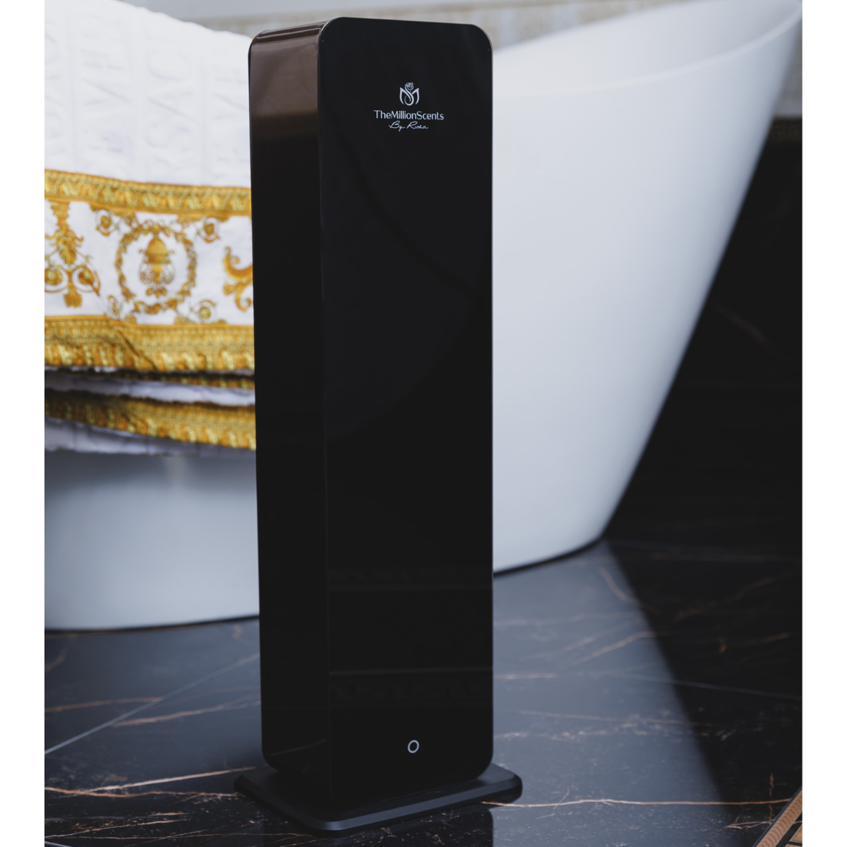 Luxury Tower (BT) Diffuser. Ideal for Any Setting: Perfect for Homes and Offices. Seamlessly infuse your home or business with luxury fragrance using our essential oil diffusers, scent diffusers, and oil diffusers. Elevate your space with our diffuser for home, best home diffuser, hotel collection diffuser, and fragrance diffuser collections. (bathroom)