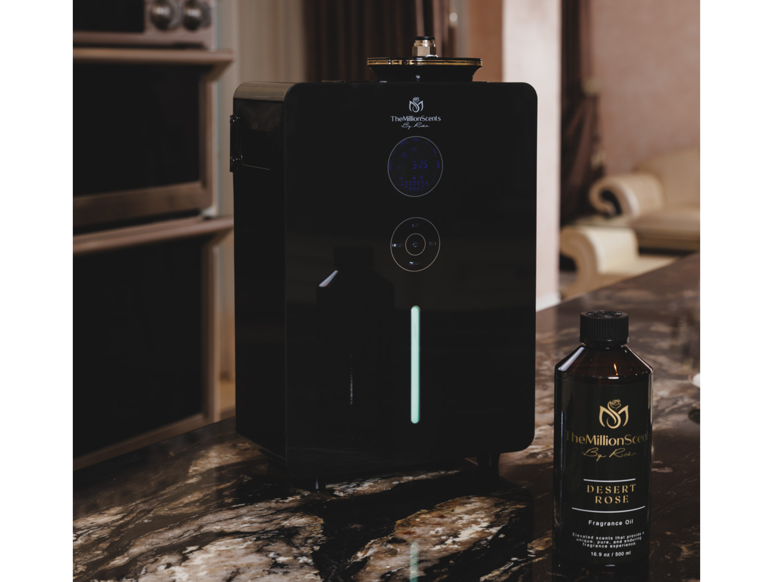 Introducing the Luxury HVAC Diffuser, designed for spaces up to 2,200 square feet. Seamlessly infuse your home or business with luxury fragrance using our essential oil diffusers, scent diffusers, and oil diffusers. Elevate your space with our HVAC scent diffuser for home, best home diffuser, hotel collection diffuser, and fragrance diffuser collections.(black in the kitchen)